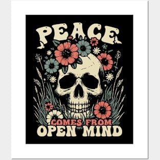 Peace Comes From Open Mind Posters and Art